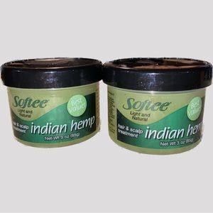 Softee Indian Hemp Hair & Scalp Treatment Set of 2 ,3 oz each